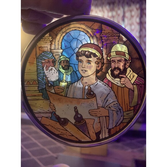 Glassmasters STAINED GLASS & Pewter - The Boy Jesus - Christmas Ornaments - Picture 2 of 5